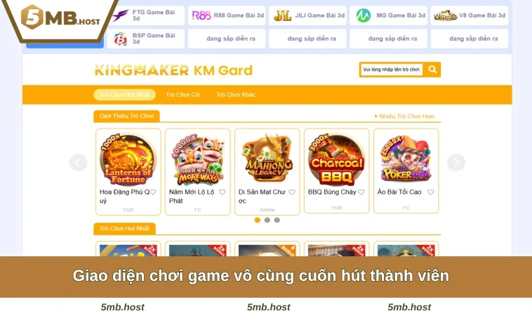 Nổ Hũ 5MB 2 Giao diện chơi game vô cùng cuốn hút thành viên